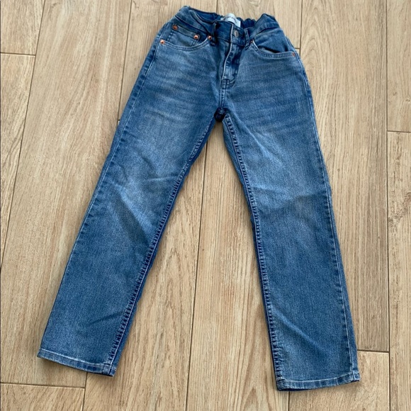Boys Levis 514 Straight Jeans Sz 10(25x25) Adjustable Waist - Picture 6 of 6